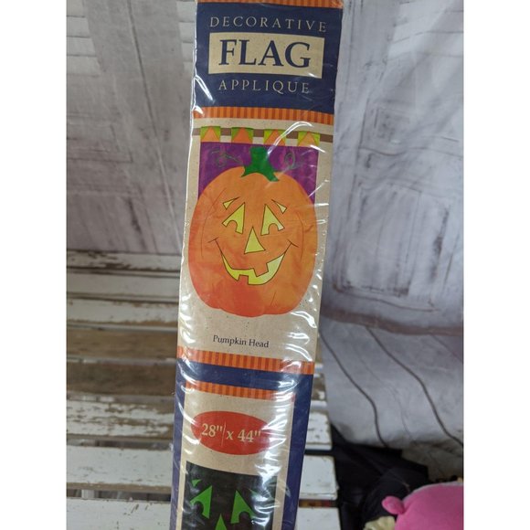 Glow in the dark pumpkin flag decorative new creat - Picture 2 of 4